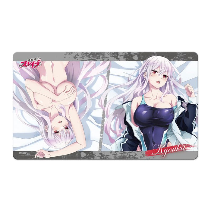 "Chained Soldier" Original Illustration Rubber Mat Uzen Kyouka Swimsuit Ver.