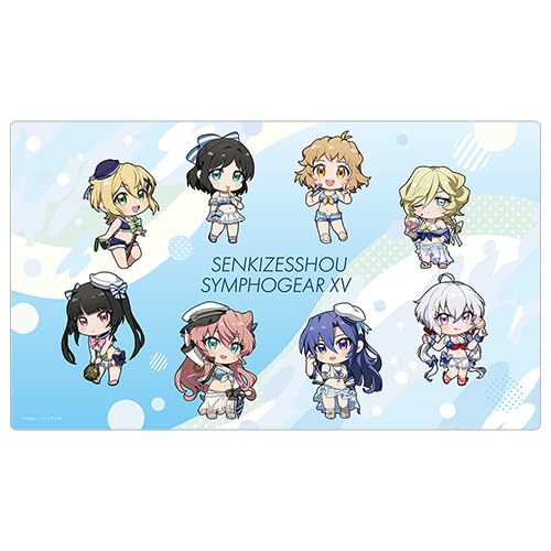 "Senki Zessho Symphogear XV" Rubber Mat Mini Character / Marine Sailor Swimwear