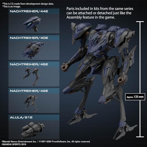 30MM "Armored Core VI: Fires of Rubicon" SCHNEIDER NACHTREIHER / 40E STEEL HAZE