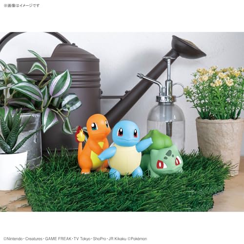 "Pokemon" Pokemon Plastic Model Collection PokePla Quick!! 11 + 13 + 17 Charmander & Bulbasaur & Squirtle