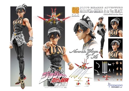 Super Action Statue "JoJo's Bizarre Adventure -Part V-" Narancia Ghirga & Aerosmith Ver. Black