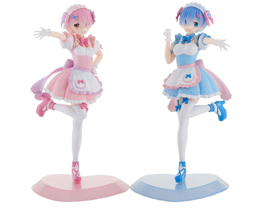 TENITOL "Re:Zero kara Hajimeru Isekai Seikatsu" Yumekawa Maid Rem & Ram Set With Bonus