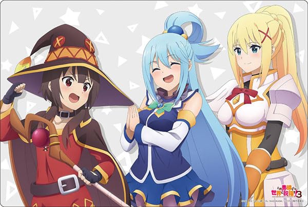 Bushiroad Rubber Mat Collection V2 Vol. 1393 "Kono Subarashii Sekai ni Shukufuku wo! 3" Aqua & Megumin & Darkness