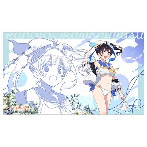 "Rent-A-Girlfriend" Original Illustration Rubber Mat Yaemori Mini / Marine Sailor Swimwear