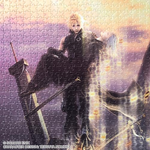 "Final Fantasy VII Advent Children" 1000 Piece Jigsaw Puzzle Key Visual Cloud & Kadaj