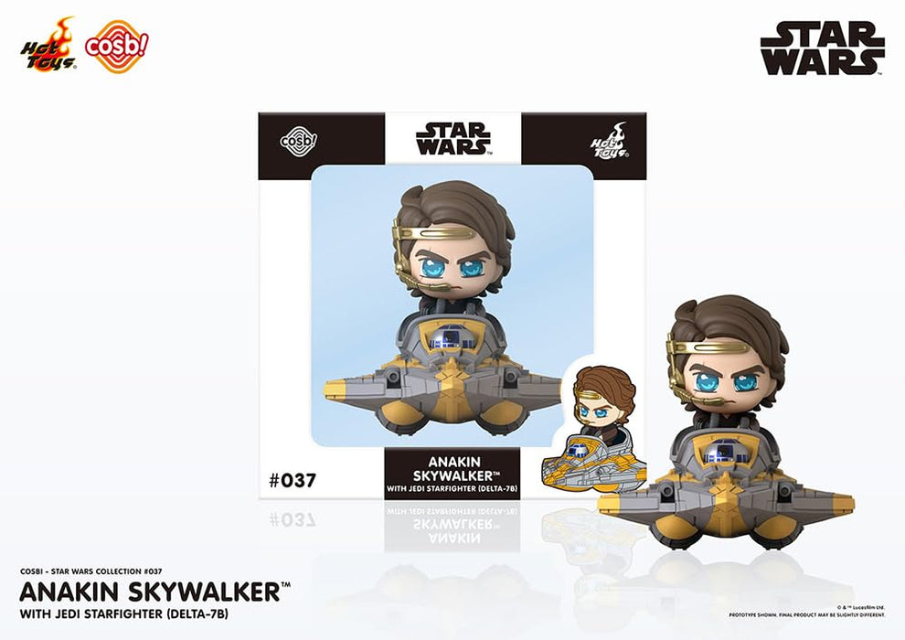 Cosbi Star Wars Collection #037 Anakin Skywalker & Jedi Starfighter (Delta-7B) "Star Wars: The Clone Wars"