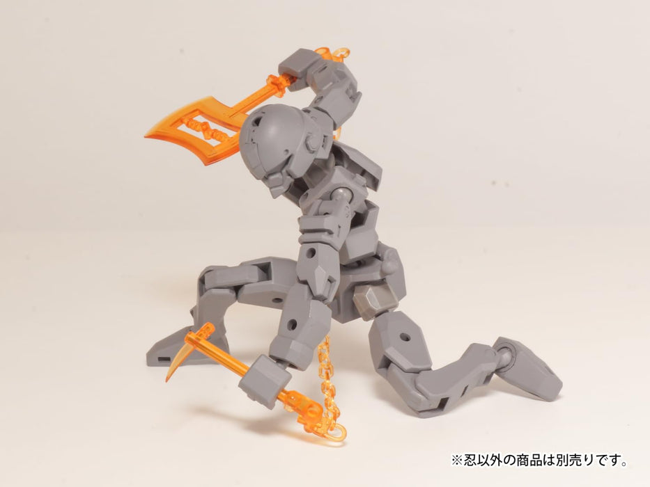 Non Scale Plastic Kit Plaact Options Series 04 Shinobi 3 (Clear Orange)