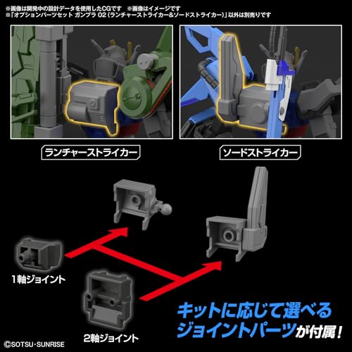 Optional Parts Set Gunpla 02 "Mobile Suit Gundam SEED" (Launcher Striker & Sword Striker)