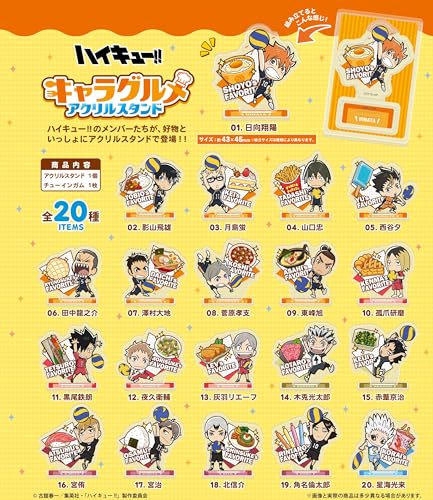 "Haikyu!!" Character Gourmet Acrylic Stand