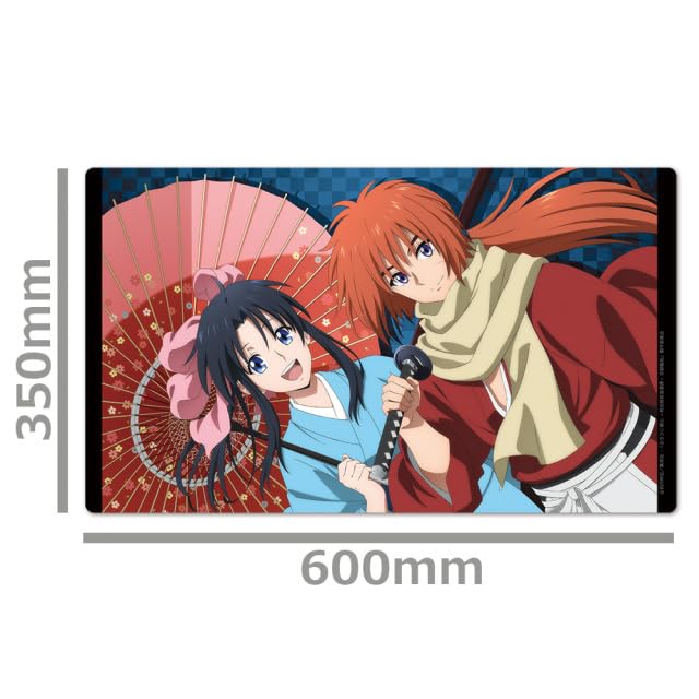 "Rurouni Kenshin Kyoto Disturbance" Character Rubber Mat Himura Kenshin & Kamiya Kaoru