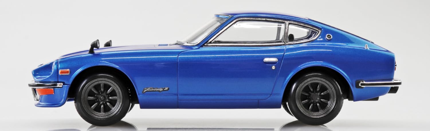 青島文化教材社(AOSHIMA) 1/32 楽プラ スナップキット No.15CU-BE ニッサン S30 フェアレディZ カスタム ブルーメタリック 色分け済みプラモデル (自動車)