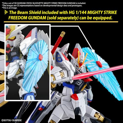 SD Gundam Cross Silhouette "Mobile Suit Gundam SEED Freedom" Mighty Strike Freedom Gundam