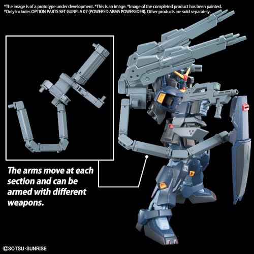 Optional Parts Set Gunpla 07 "Gundam Build Fighters Try" (Powered Arms Powereder)