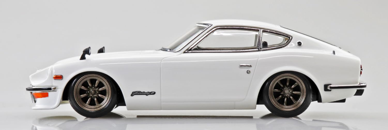 青島文化教材社(AOSHIMA) 1/32 楽プラ スナップキット No.15CU-WH ニッサン S30 フェアレディZ カスタム ホワイト 色分け済みプラモデル (自動車)