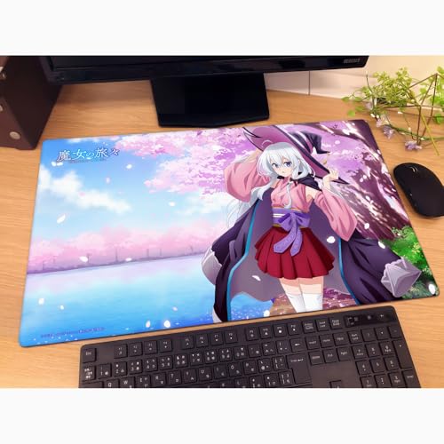 "The Journey of Elaina" Original Illustration Rubber Mat Elaina / Cherry Blossoms