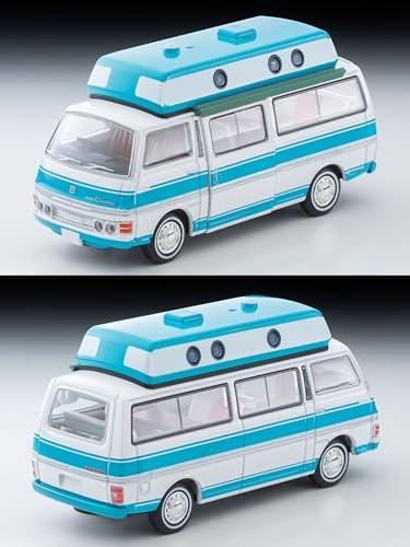 1/64 Scale Tomica Limited Vintage NEO TLV-N312a Nissan Caravan Camper (White / Light Blue) 1973