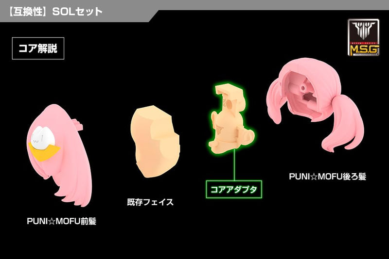 Megami Device M.S.G 05 Face Set for SOL Skin Color C
