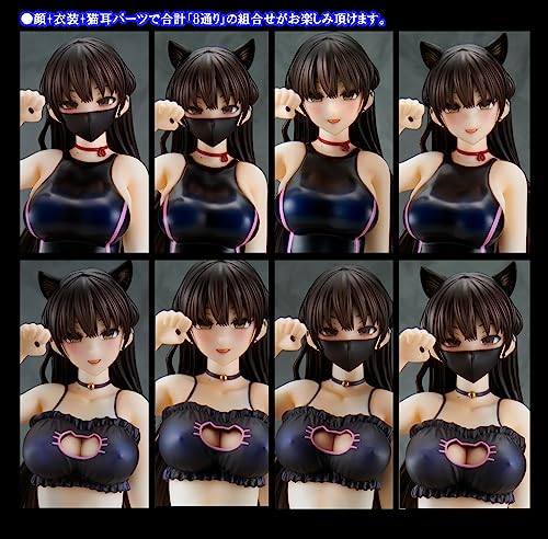 "Mishiranu Joshikousei ni Kankin sareta Mangaka no Hanashi" Konata Swimsuit & Cat Lingerie Costume Set
