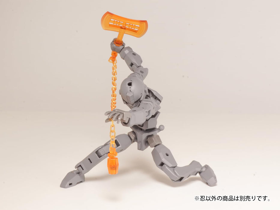 Non Scale Plastic Kit Plaact Options Series 04 Shinobi 3 (Clear Orange)