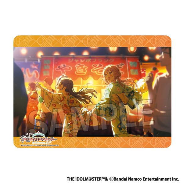 "Gakuen Idolmaster" Illustration Play Mat Next Turn I Would Like to Go There as Well!