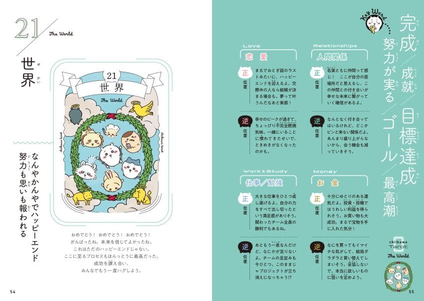 ちいかわ タロット 22枚のオリジナルカード付き