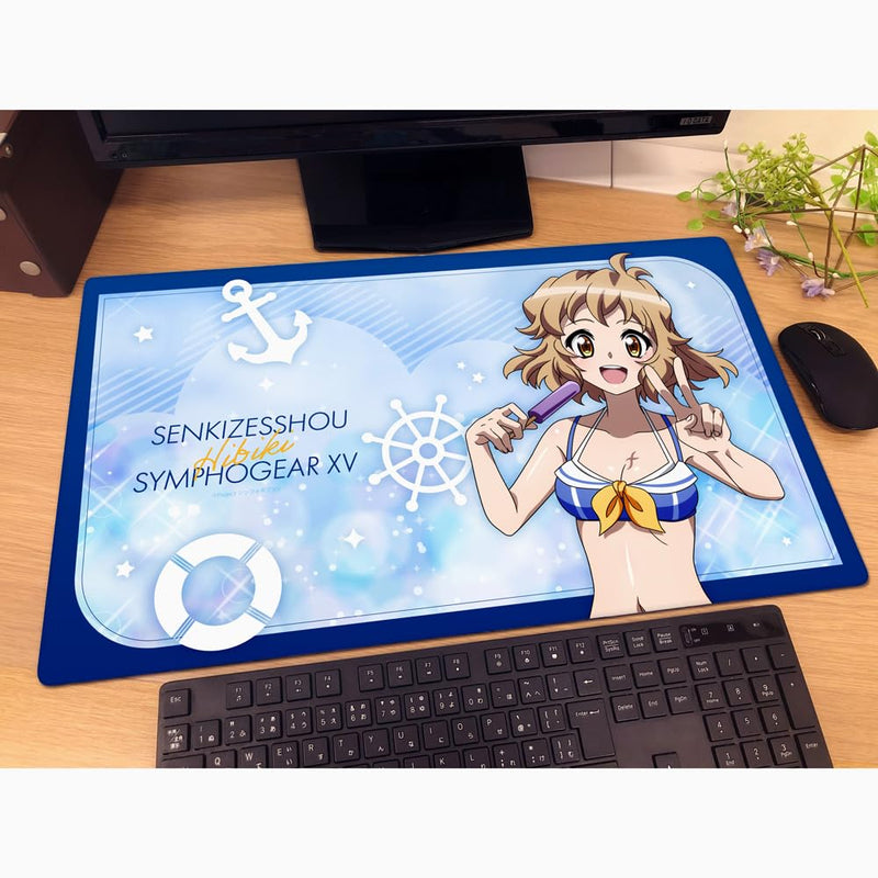 "Senki Zessho Symphogear XV" Original Illustration Rubber Mat Hibiki / Marine Sailor Swimwear