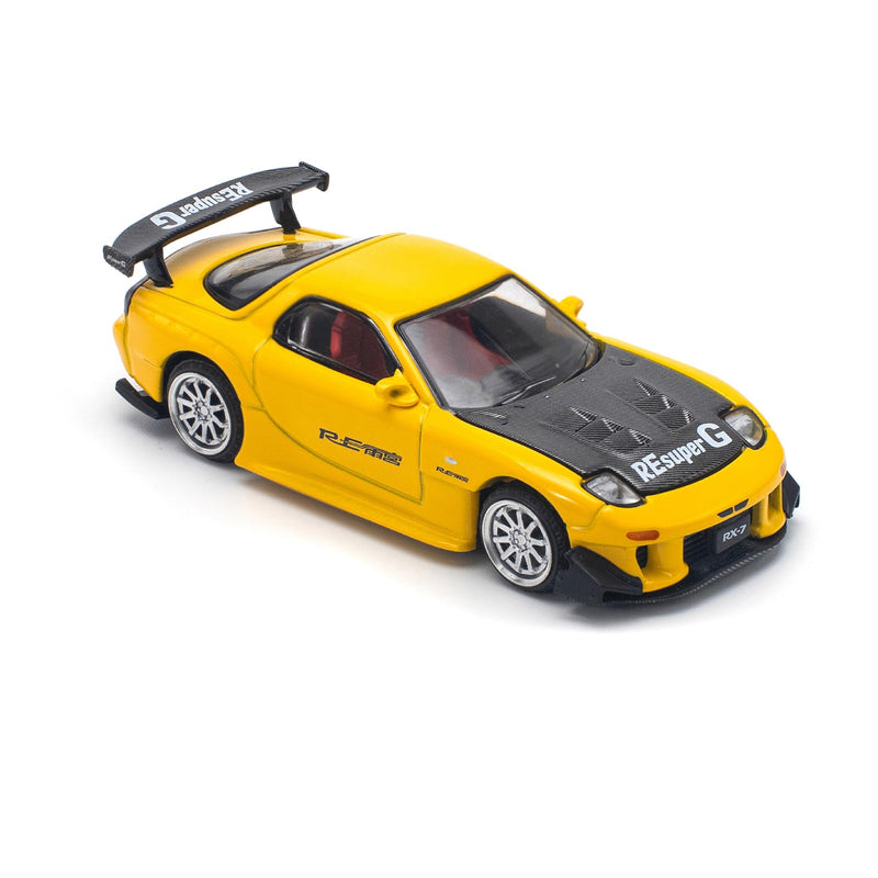 1/64 MAZDA RX-7 (FD3S) RE-AMEMIYA WIDEBODY YELLOW