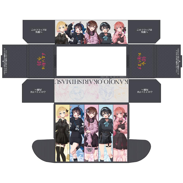 Key-th 彼女、お借りします ストレージボックス（ゴシック風デート服） 約H76×W23×D105㎜ 紙