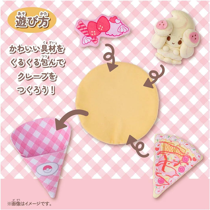 Pokemon Pokepeace KuruKuru Crepe Plush Alcremie