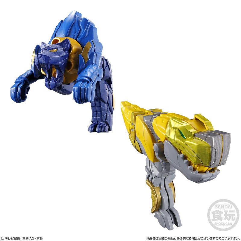 "No. 1 Sentai Gozyuger" Mini Pla Gattai Series 01 Tega Sword & Leon Buster 50 & Tyranno Hammer 50