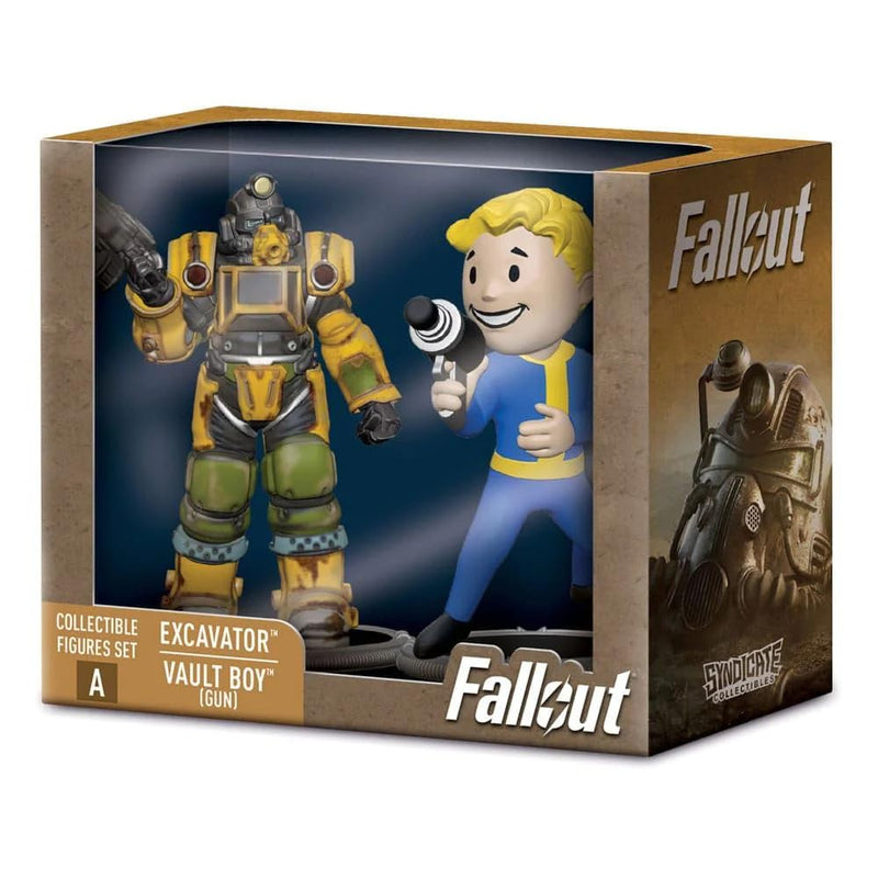 "Fallout" Collectible Figures Set Excavator & Vault Boy (Gun)