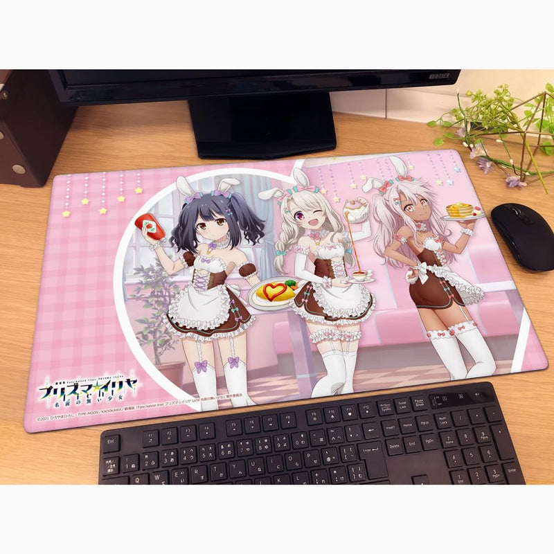 "Fate/kaleid liner Prisma Illya: Licht - The Nameless Girl" Original Illustration Rubber Mat Illya & Miyu & Chloe / Bunny Maid