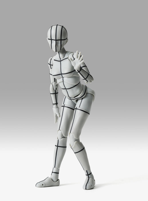 S.H.Figuarts Body-chan -Sports- Edition -Wire Frame- (Gray Color Ver.)