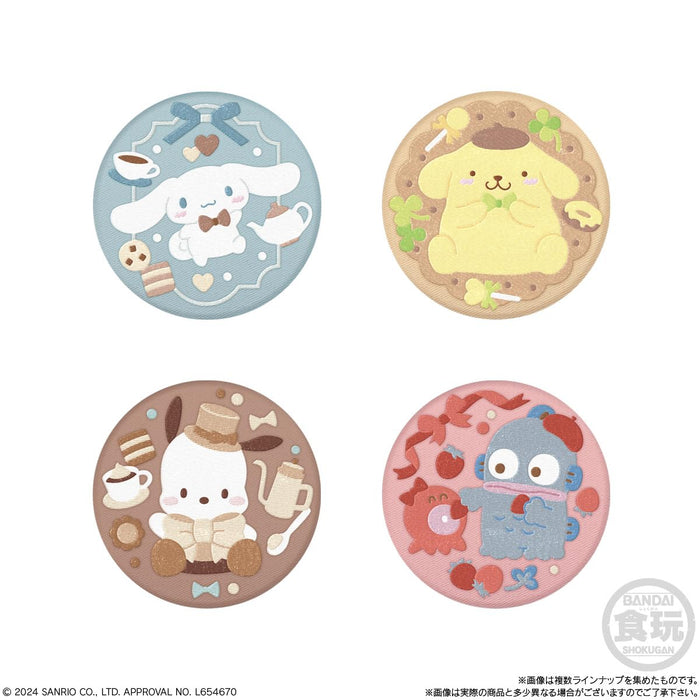 Sanrio Characters Embroidery Can Badge Biscuit 3