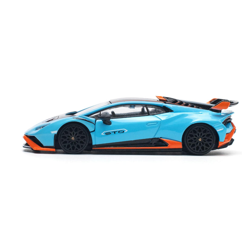 1/64 LAMBORGHINI HURACAN STO BLU LAUFEY/ARANCIO XANTO