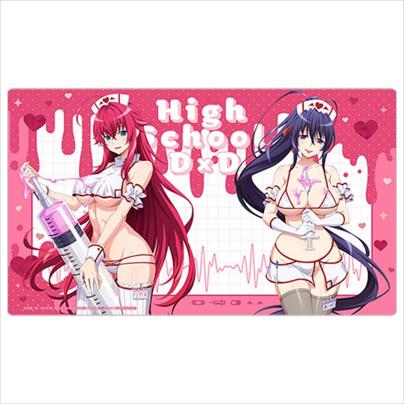 "High School DxD Hero" Original Illustration Rubber Mat Rias Gremory & Himejima Akeno / White Nurse