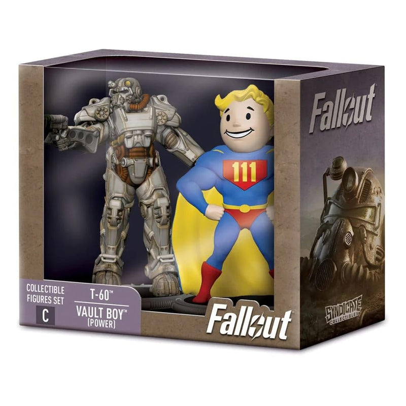 "Fallout" Collectible Figures Set T-60 & Vault Boy (Power)