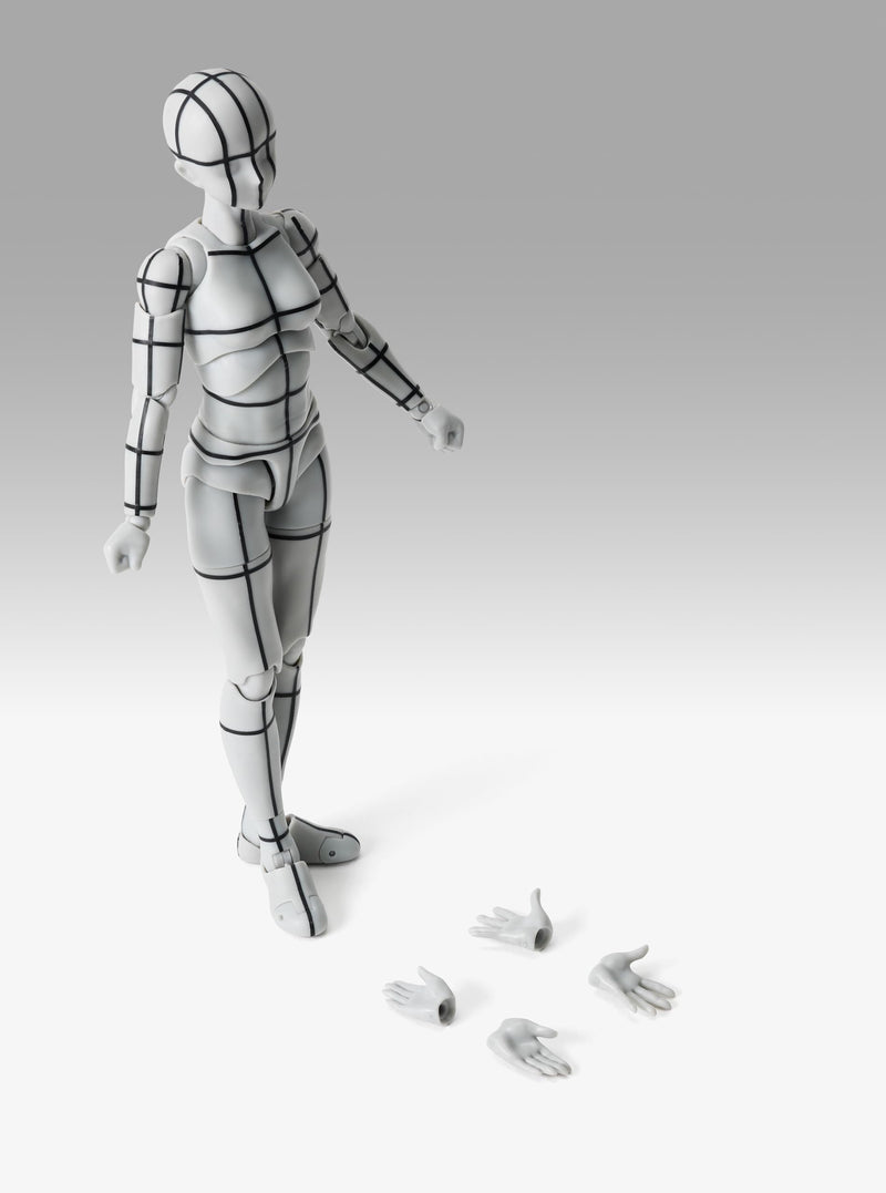 S.H.Figuarts Body-chan -Sports- Edition -Wire Frame- (Gray Color Ver.)