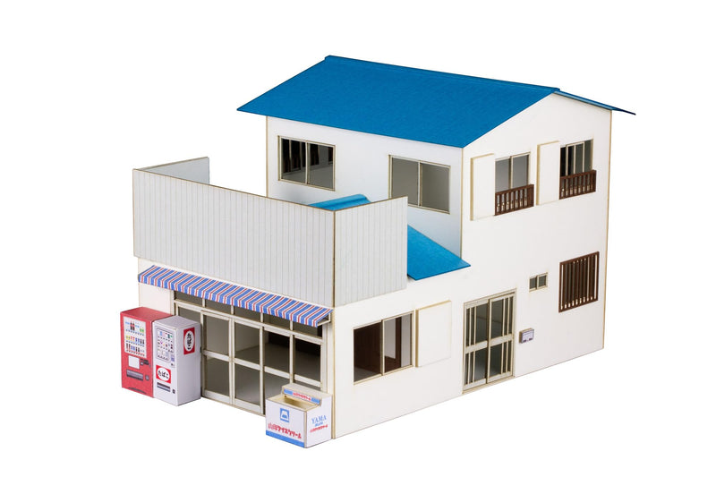 1/80 Scale Paper Kit Town Corner Accessory Series Store General Store
