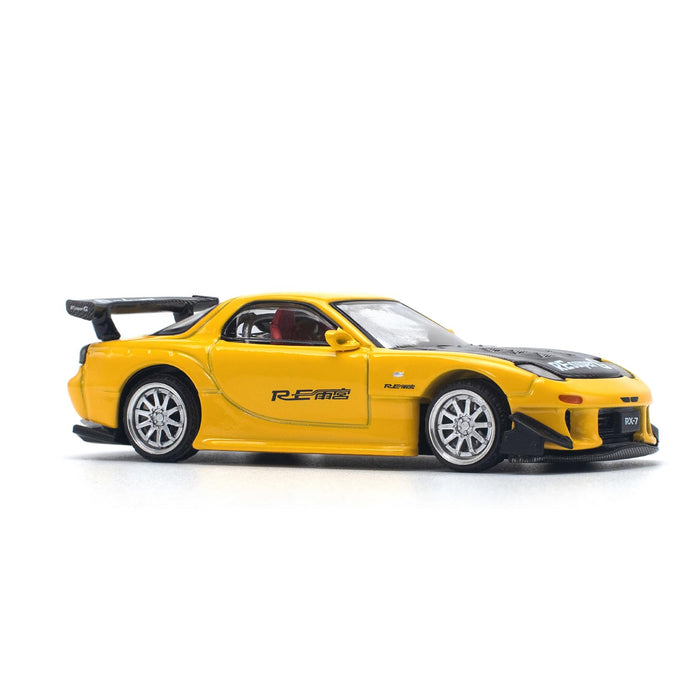 1/64 MAZDA RX-7 (FD3S) RE-AMEMIYA WIDEBODY YELLOW