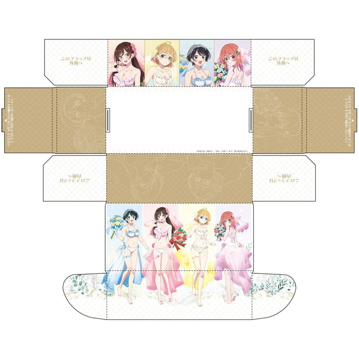 Key-th 彼女、お借りします ストレージボックス（ウエディング水着） 約H76×W23×D105㎜ 紙