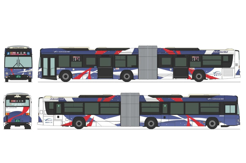 The Bus Collection Kawasaki Tsurumi Rinko Bus KAWASAKIBRT Articulated Bus
