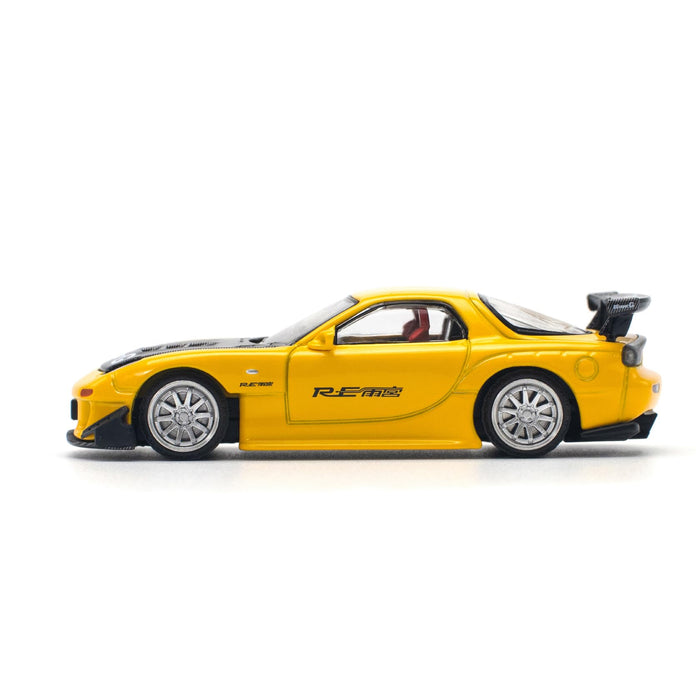 1/64 MAZDA RX-7 (FD3S) RE-AMEMIYA WIDEBODY YELLOW
