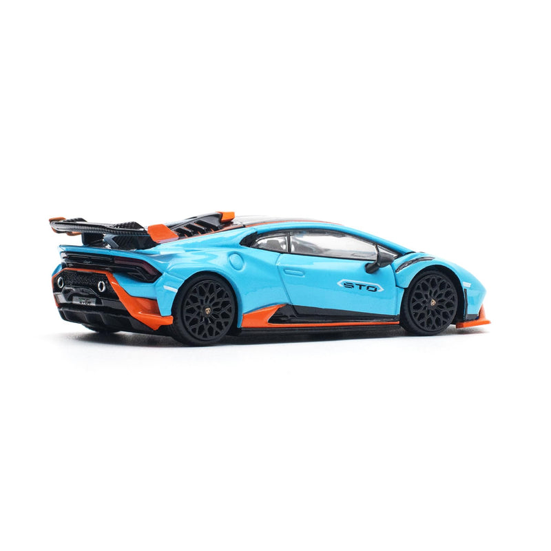 1/64 LAMBORGHINI HURACAN STO BLU LAUFEY/ARANCIO XANTO