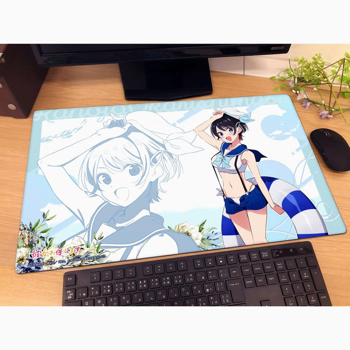 "Rent-A-Girlfriend" Original Illustration Rubber Mat Sarashina Ruka / Marine Sailor Swimwear