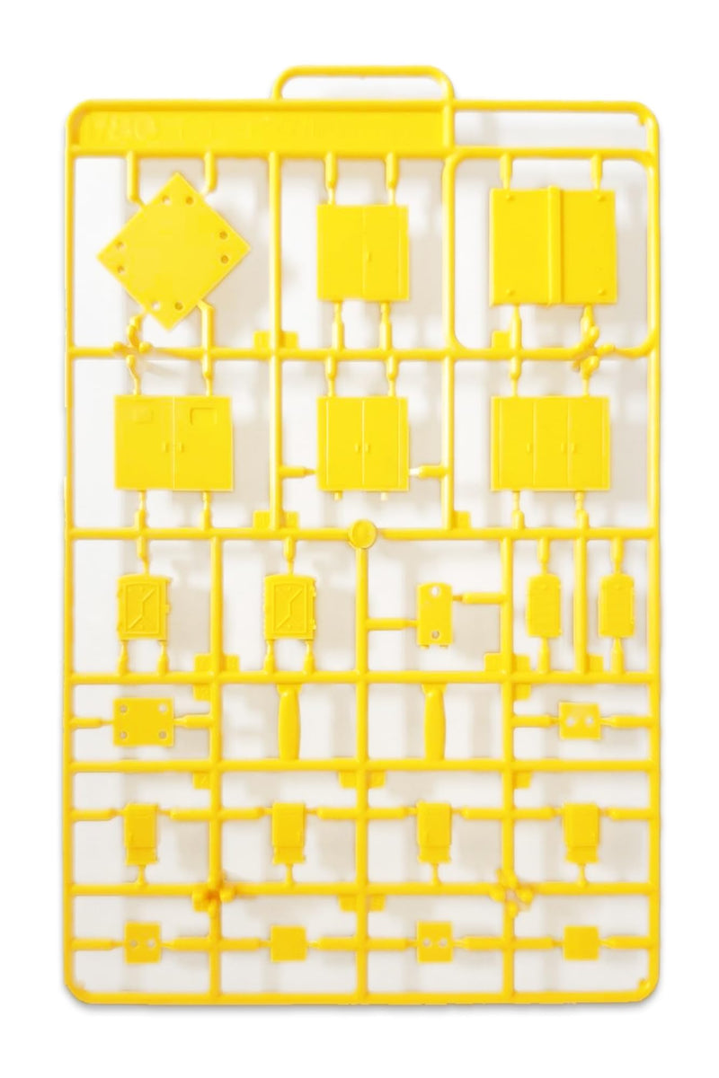 1/80 Scale Plastic Kit Pop Another World Series Relay Box / Cubicle Yellow
