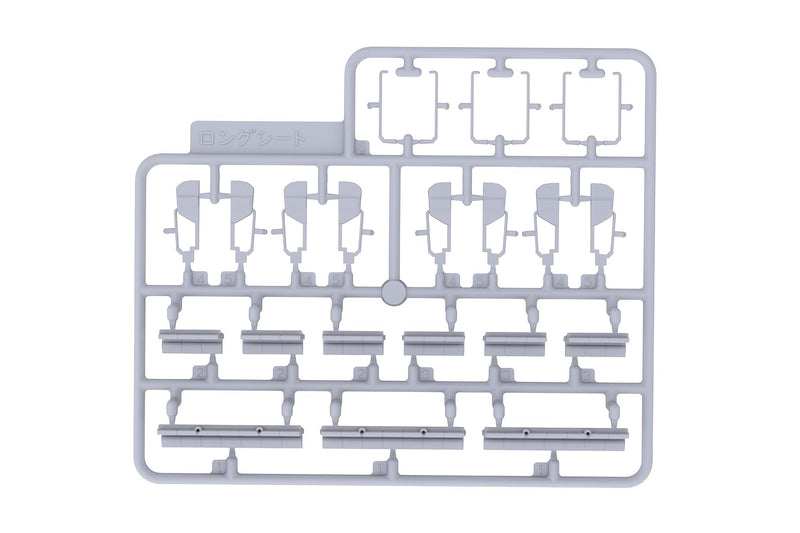 1/80 Scale Plastic Kit New Model Long Seat Interior Set