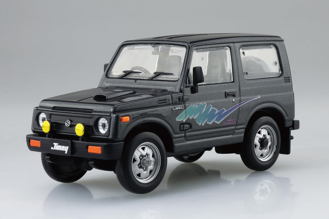 青島文化教材社(AOSHIMA) 1/32 楽プラ スナップキット No.18-CG スズキ JA11 ジムニー チャコールグレーメタリック 色分け済みプラモデル (自動車)