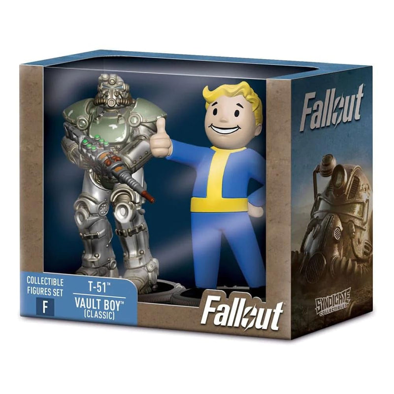 "Fallout" Collectible Figures Set T-51 & Vault Boy (Classic)