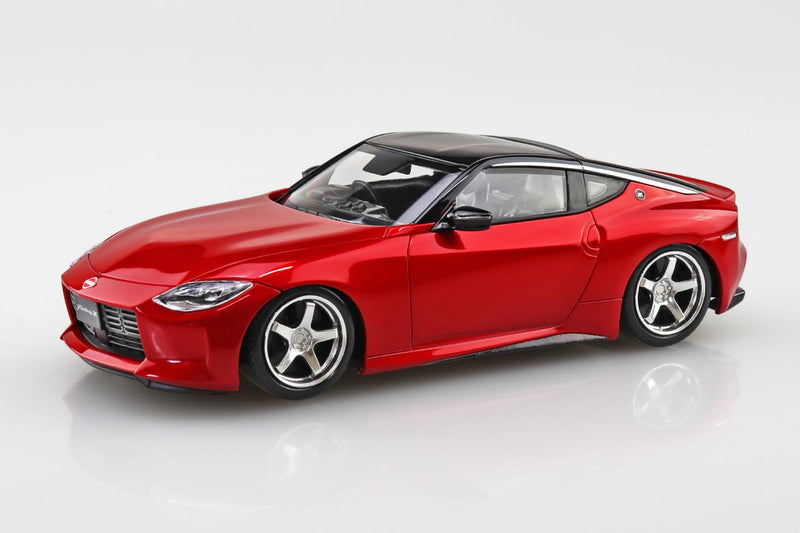 RakuPla Snap Kit 17CU-CR Nissan RZ34 Fairlady Z Custom Wheels (Carmine Red)